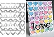 DzIxY Hollow Heart Border Metal Cutting Dies for Card Making Kit Embossing Paper Die Cuts Set Scrapbook Stencils Supplies Machine Templates