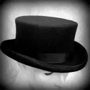 Top Hat Low Crown 4 inches MAN WOMEN Quality Wool Felt Lined S-XL NEW