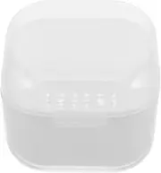Ipetboom Box Plastic Tray for Nail Tools Cleaning Nail Art Tools Soaking Cleaner Soaking Tray for Nail Art Tools Nail Art Tool Cleaning Supplies Nail Art Cleaning Soaking Tray White