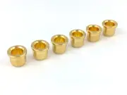 (6) Gold Smooth Vintage Style String/Body Ferrules for Telecaster® AP-0189-002