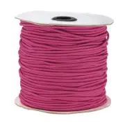 328ft(100m) 0.1"(2.5mm) Elastic String Cord Jewelry Stretchy Cord Rose Red