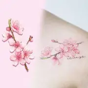 Tattoofield - Flower Waterproof Temporary Tattoo As Shown In Figure - One Size