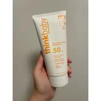 在飛比找蝦皮購物優惠-美國【thinkbaby 心寶貝】純物理防曬霜 SPF50 