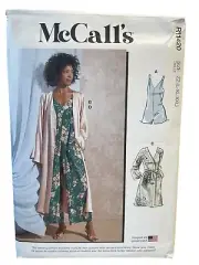 McCalls Sewing Pattern R11420 M8261 Romper Jumpsuit Robe Misses Size L-XXL