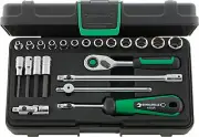 Stahlwille SOCKET SET QUICKRELEASE 1/4" 96011181 Set with 22 Psc. 40/44/17/5QR