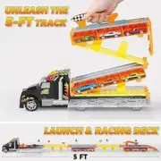 JOYIN Transport Truck Toys Car For 2-5 Year Old Boys Foldable Toy Cars Track B/D
