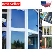 36in X 7ft Privacy Window Film - Premium Blue Outside with Silver Inside Finish