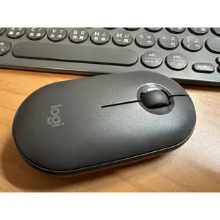 【二手】Logitech 羅技  K380 多工藍芽鍵盤 + PEBBLE M350  鵝卵石無線滑鼠.