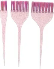 HAPINARY Pcs Professional Hair Tinting Comb Glitter Handles Long Handle Hair Applicator Brush Set Soft Bristles for Diy Home Salon