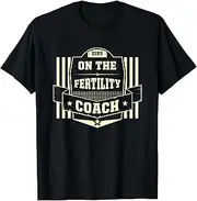 [X.Style] Dibs on The Fertility Coach Sayings Pregnancy Quotes ds440 T-Shirt (XL) Black