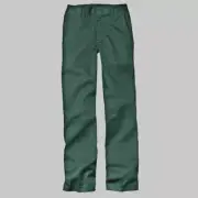 DICKIES Boys Charcoal Gray Flat Front Pant with Elastic back band, 4 Reg. NWT