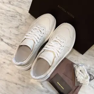 全新現貨 BOTTEGA VENETA BV白色 皮革 休閒鞋 男 41