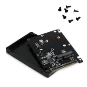 MSATA to 2.5 inch 44PIN IDE HDD SSD Adapter MSATA to PATA Converter Adapter Card with Case Black