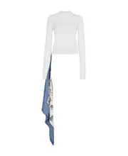 White wool jumper IT40 white