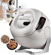 Commercial Food Processor, Lazy Stir-fry Pan Cooking Machine with 3 Gears Speed & 6L Capacity, 360° Rotatable Drum Type Fried Rice Machine for Stir Frying Stewing Cooking