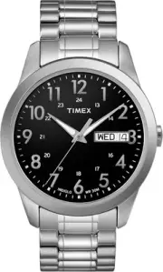 Timex Men's South Street Sport 36mm Watch Box Set Silver-Tone/Black