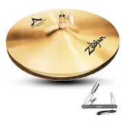 Zildjian A0125 14" A Mastersound HiHat Bottom, Drumset Cymbal, New with ZKEY