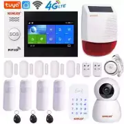 Smart Alarm System Security Home WIFI 4G GSM Touch Screen Panel Hub Wireless Kit