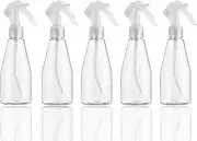 5Packs Clear Spray Bottle for Hair, Plant Mister Spray Bottle, Empty Small 200ML Plastic Refillable Trigger Sprayer, Leak Proof Spray Bottles for Cleaning Solutions, Hair Care