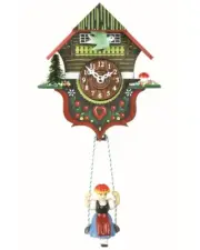 Kuckulino Black Forest Clock Black Forest House with quartz mov.. TU 2012 SQ NEW