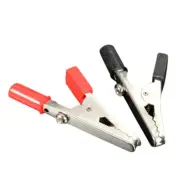 4x Insulated Alligator Clip Crocodile Connector Clamp Testing Probe Red&Bl_dr_ro