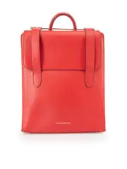 Red Leather Backpack
