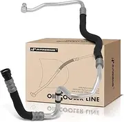 A-Premium Inlet Engine Oil Cooler Line Hose Assembly Compatible with BMW 550i 2011-2016, 550i GT 2010-2015, 750i 2011-2015, 750Li 2011-2012, 750Li 2013-2015, 650i Gran Coupe, 650i, Alpina B7 B7L