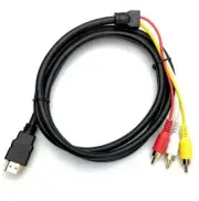 HDMI Male to 3RCA Male Cable Composite Stereo Audio AV Adapter Cord