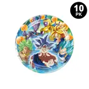 Dragon Ball Theme 7 inch 17cm Plates 10PK - Kids Birthday Party Tableware