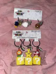 Super Mario World Japan Keychains Charms NWT Rare! Htf! Nintendo