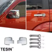 Mirror Shell Door Handle Trim For 2007-12 Dodge Nitro & Jeep Liberty Accessories (for: Jeep)
