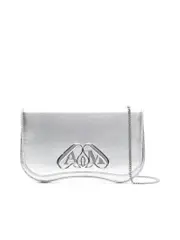Alexander Mcqueen The Seal Clutch in Metallic