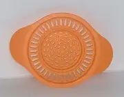New Tupperware Jar or Can orange Strainer