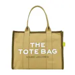 【MARC JACOBS 馬克賈伯】THE COLORBLOCK TOTE字母印花帆布托特包(芥黃)