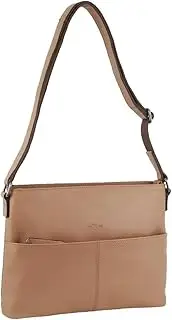 [Milleni] Ladies Nappa Leather Crossbody Bag in Burro
