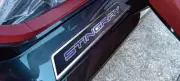 Pair Door Sill Plates Blue Carbon Fiber w/ Stainless 20-2022 Stingray Corvette