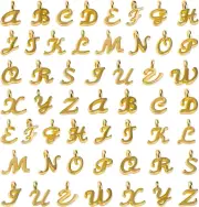 SAVITA 130Pcs/5 Sets Lower Case ABC Letter Charms Mini Alphabet A-Z Zinc Allo...
