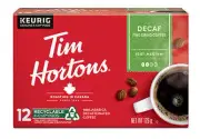 Tim Hortons Decaf Single Serve K-Cups, 12 Count {Imported from Canada}