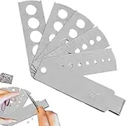 Gem Gauge - Measuring Tool for Gem Diamond | Jewelry Equipment Accessory Diamond Gem Fan Gauge | Multi-Function Jeweller Craft Accessories, Stone Sizer for Designers