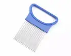 Stainless Steel Onion Needle Fork Vegetable Fruit Slicer Tomato Cutter Cutting H