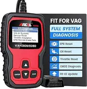 ANCEL VD500 OBD2 Scanner for VW Audi Skoda Seat, ABS SRS EPB Brake Pad Reset, Oil Service & Throttle Adaptation Full System Diagnostic Tool, Code Reader Clear Check Engine Light for All OBD2 Cars