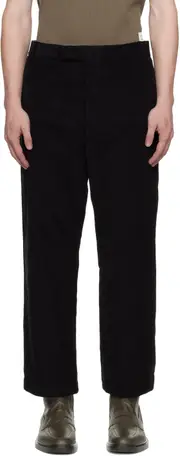 Thom Browne Corduroy Straight-Leg Trousers 1,2,3,4 black