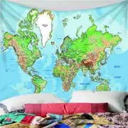 Blue Sea Ocean Earth 3D Wall Hang Cloth Tapestry Fabric Decorations Decor
