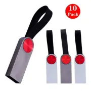 Wholesale 10p 128MB-16GB Metal USB Flash Pen Drive Keychain Ring Custom Logo Lot