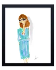 Ready2HangArt The Actress Framed Print Wall Art