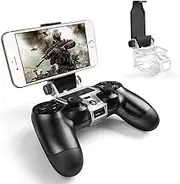 Megadream PS4 Android Phone Clip, 180 Degree Rotation Gaming Holder Mount for Sony PlayStation 4 Slim/Pro Controller, Samsung Galaxy S8+/S7Edge/Note 8/Nexus Moto with OTG Cable – Maximum 6 inch Phone