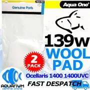 Aqua One Ocellaris 1400 / 1400UVC Canister Filter Wool Pad 2 Pack 139W 25139W