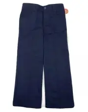 French Toast Girls Uniform Pants 5 Navy Blue Bootcut Pull On Elastic Waist NEW