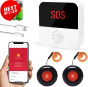 WiFi Smart Caregiver Pager | SOS Call Button Alert System for Seniors Patients