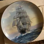 "Young America, Homeward Bound" by Charles Vickery. 9" Pate, 1989 Clipper Ship